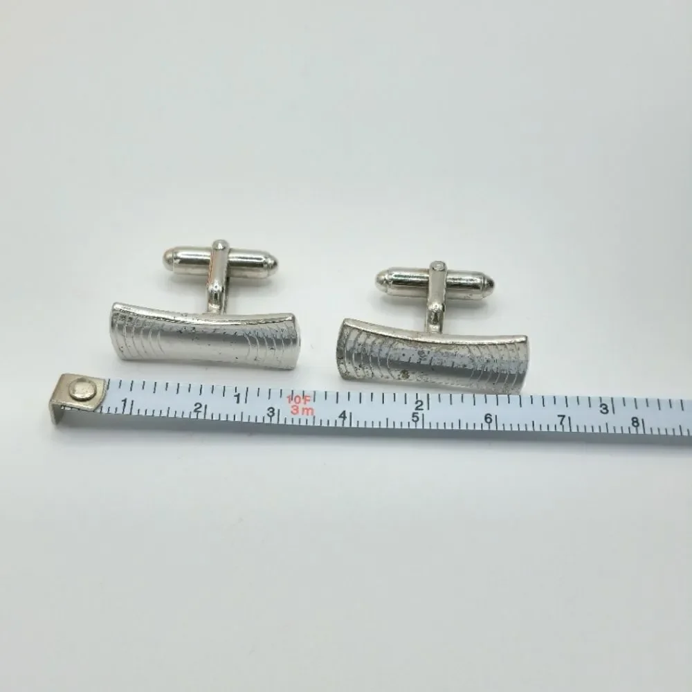 Men's Vintage silver cuff links